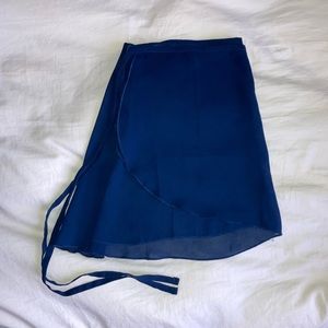 Navy Blue Mirella Ballet Wrap Skirt